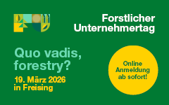 Save the date: Forstlicher Unternehmertag 2026 am 19.03.2026 in Freising